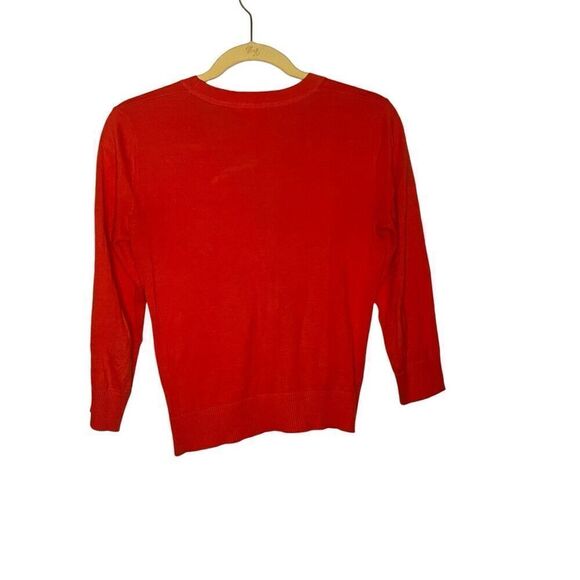 Tory Burch Simone Cardigan V Neck Button Front Sweater Women’s Size XS - Picture 5 of 5